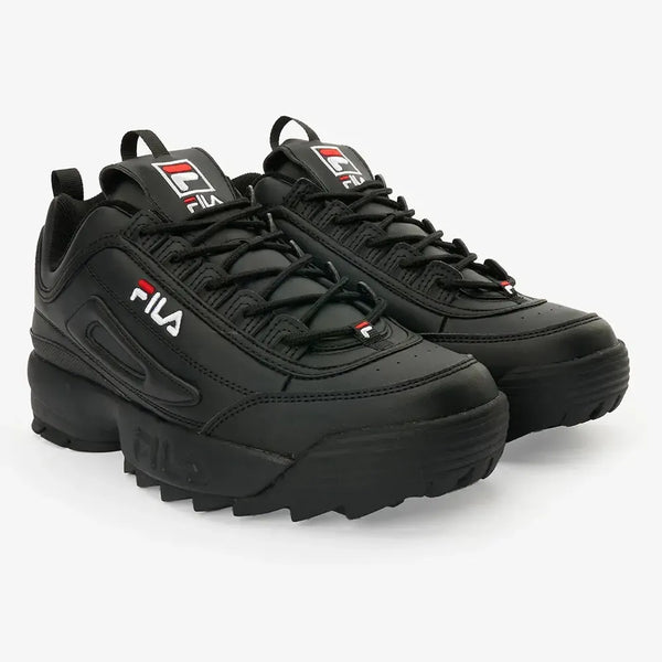 FILA Disruptor II Ladies Sneaker - Fila Black/ Fila Red
