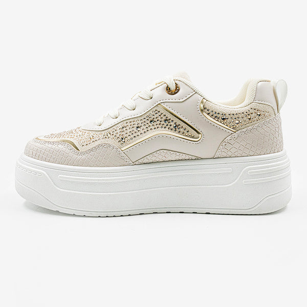FILA Harlyn Platform Sneaker - Beige