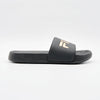 FILA Hillside Metallic Slide - Black/Gold-FILA-Buy shoes online