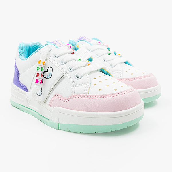 FILA Mila Kids Sneaker - White/ Purple