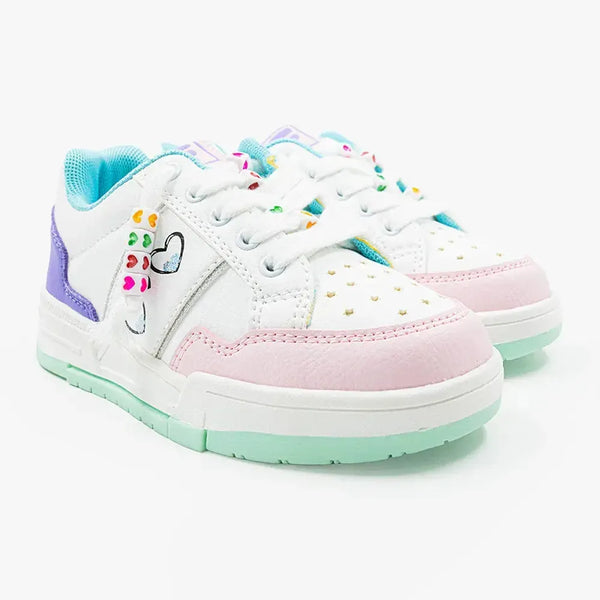 FILA Mila Kids Sneaker - White/ Purple
