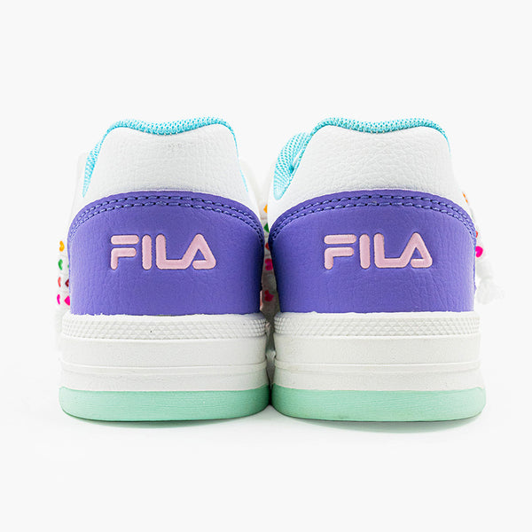 FILA Mila Kids Sneaker - White/ Purple