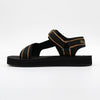 FILA Mila Metallic Sandals - Black/Gold-FILA-Buy shoes online