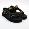 FILA Mila Metallic Sandals - Black/Gold-FILA-Buy shoes online