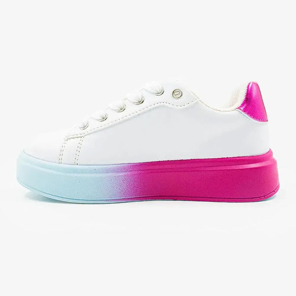 FILA Nova Lights Kids Sneaker - White/Cerise