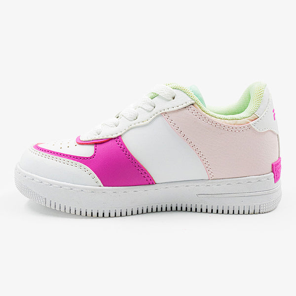 FILA Riley Kids Sneaker - White/Pink/Mint