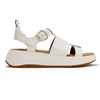 Fit Flop F-Mode Fisherman Platform Leather Sandal - Urban White