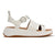 Fit Flop F-Mode Fisherman Platform Leather Sandal - Urban White
