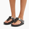 Fit Flop Fino Bauble-Bead Sandal - Pewter Black