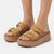 Fit Flop Gen FF-Max Buckle Stripe-Webbing Slides - Classic Tan