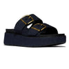Fit Flop Gen FF-Max Two Bar Buckle Slides - Dark Denim