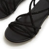 Fit Flop Gracie Crystal Strappy Sandals - All Black