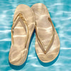 Fit Flop IQushion Ergonomic Flip Flops - Gold