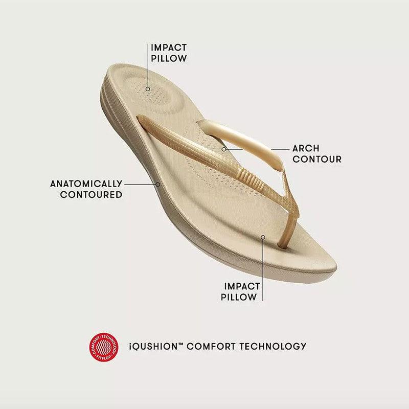 Fit Flop Iqushion Ergonomic Flip Flops - Bronze – Shoe Box™ Online Store