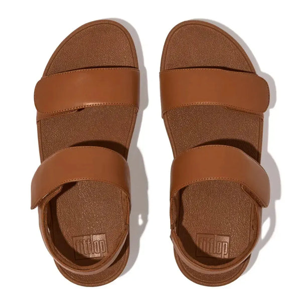 Fit Flop Lulu Adjustable Leather Sandal - Light Tan