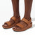 Fit Flop Lulu Adjustable Leather Sandal - Light Tan