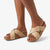 Fit Flop Lulu Cross Slide with inlay Buckle - Cappuccino