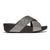 Fit Flop Lulu Glitterdust Cross Slides Sandal - Pewter