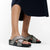 Fit Flop Lulu Glitterdust Cross Slides Sandal - Pewter