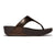 Fit Flop Lulu Leather Sandal - Metallic Chocolate Brown