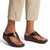 Fit Flop Lulu Leather Sandal - Metallic Chocolate Brown