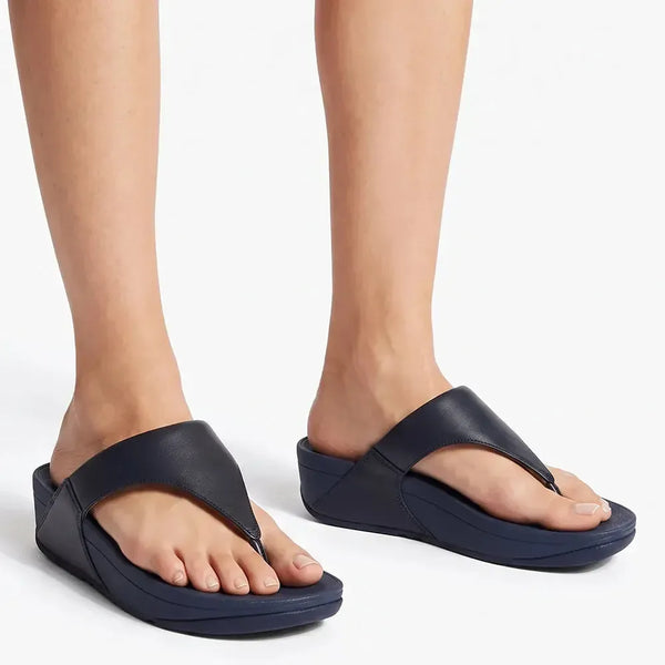 Fit Flop Lulu Leather Sandal - Midnight Navy