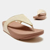 Fit Flop Lulu Shimmerweave Sandal - Stone Beige Mix