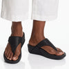 Fit Flop Lulu Textured Glitzy Sandal - Black