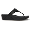 Fit Flop Lulu Toe Post Snake Sandal - Black