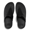 Fit Flop Lulu Toe Post Snake Sandal - Black