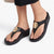 Fit Flop Lulu Toe Post with Metal Adornment - Black