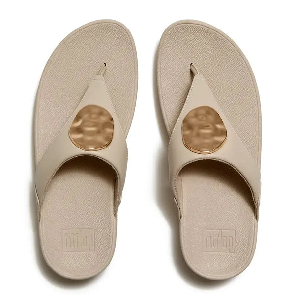 Fit Flop Lulu Toe Post with Metal Adornment - Hazy Taupe