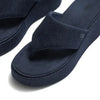 Fit Flop Platform Textile Denim Wedge Sandal - Dark Denim