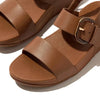 Fit Flop Resin Buckle Back Strap Sandal - Deep Tan