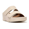 Fit Flop Shuv Leather Adjustable Slide - Sand