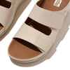Fit Flop Shuv Leather Adjustable Slide - Sand