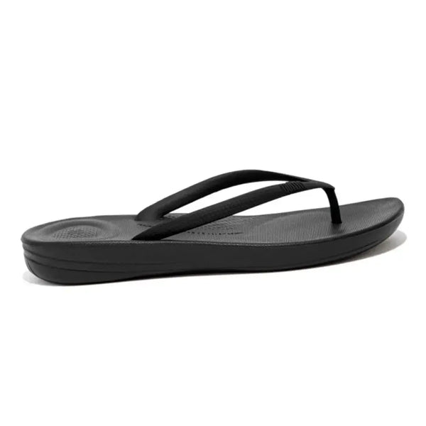 Fit Flop iQushion Ergonomic Flip-Flops - All Black
