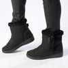 Franco Puff Shaft Wedge Fashion Boot - Black-Franco Rossi-Buy shoes online