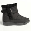 Franco Puff Shaft Wedge Fashion Boot - Black-Franco Rossi-Buy shoes online