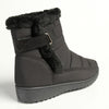 Franco Puff Shaft Wedge Fashion Boot - Black-Franco Rossi-Buy shoes online