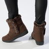 Franco Puff Shaft Wedge Fashion Boot - Chocolate-Franco Rossi-Buy shoes online