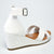 Franco Rossi Allison Closed Back Wedge - White-Franco Rossi-Buy shoes online