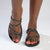 Franco Rossi Amber Ladies Flat Bling Mule -Black-Franco Rossi-Buy shoes online