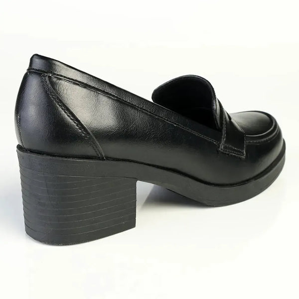Franco Rossi Block Heel with Saddle Detail