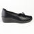 Franco Rossi Bow Low Wedge Loafers - Black