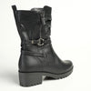 Franco Rossi Cleated Mid Calf Boot with Buckle - Black-Franco Rossi-Buy shoes online