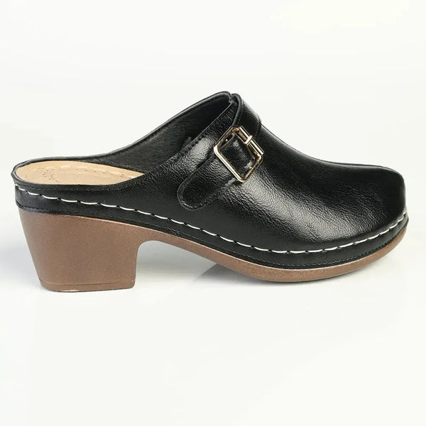 Franco Rossi Closed Clog Sandal - Black