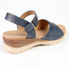 Franco Rossi Comfort Wedge Sandal - Navy