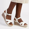 Franco Rossi Cross Wedge - White