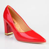 Franco Rossi Danita Block Court Heel - Red-Franco Rossi-Buy shoes online